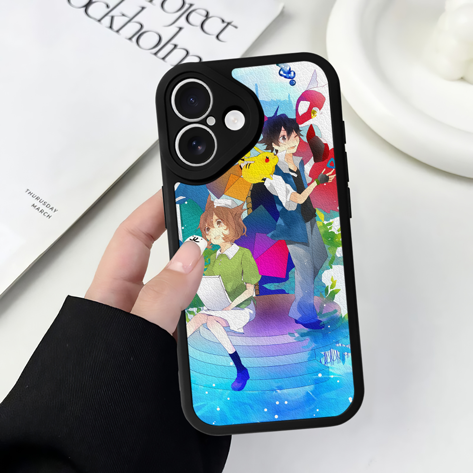 （画像用） ポケットモンスター Pokémon 【iPhone 16シリーズ対応】シリコンスマホケース（レザー調） 材質：シリコン